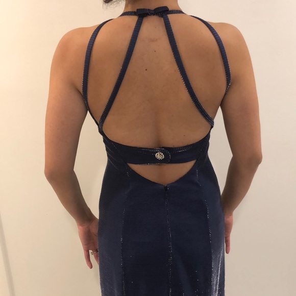 Halter embellished Gown - Picture 3 of 4